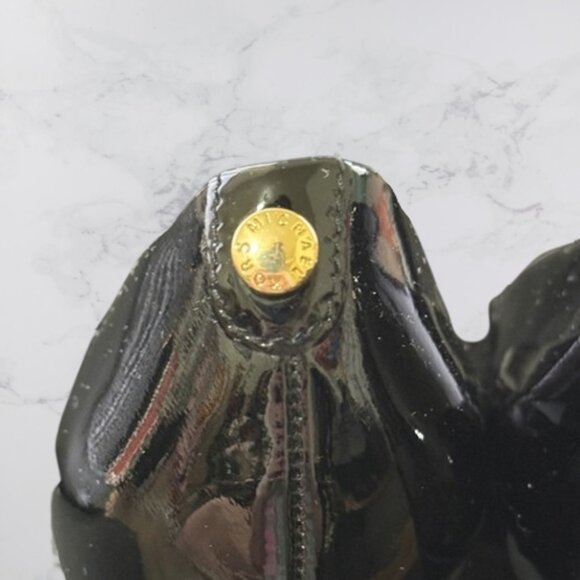 Michael Kors Cynthia Black Patent Leather High Heels Pump Size 4.5 - Picture 4 of 10